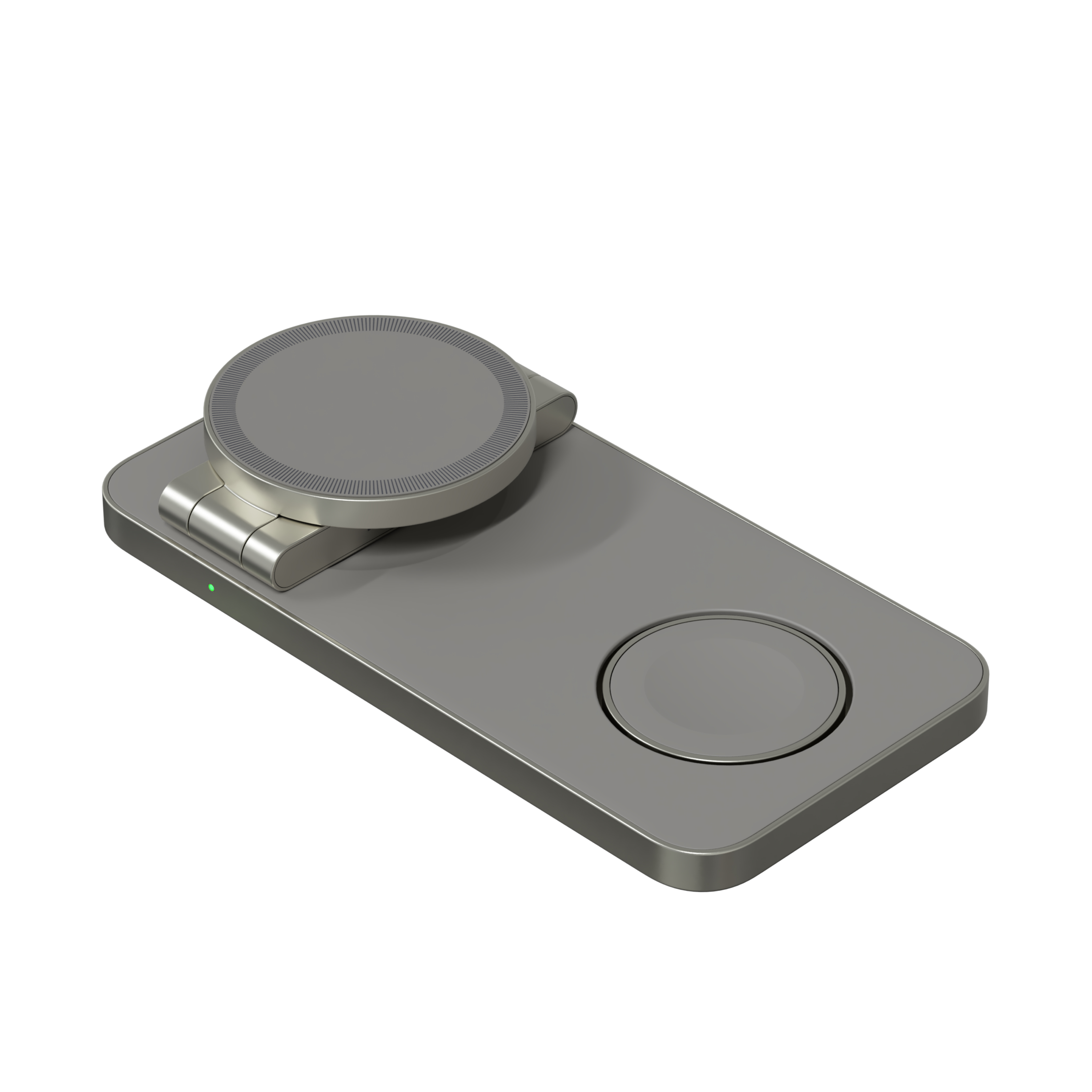 Зарядная станция 3 в 1 Magssory Yoga для Apple Qi2 Titan, Титан — WCH016 t 8